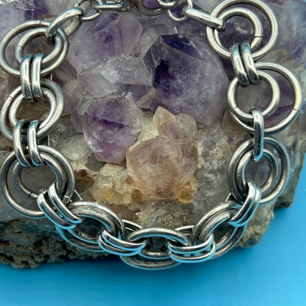Sterling Mexican Toggle Bracelet